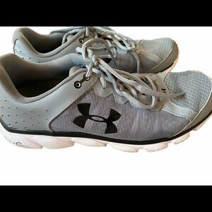 Under Armour Mens Micro G Assert 6 1266224-036 Gray Running Shoes Sneakers Sz 10